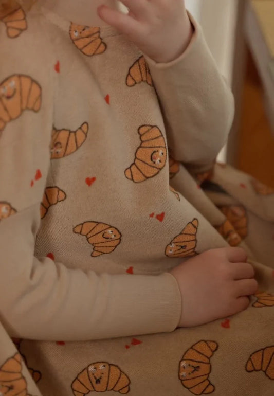 Little Casimir - Kinder Boo Lätzchen Croissant in Beige