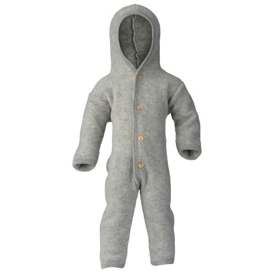 Engel Natur Wolloverall aus 100 % Merinowolle in Grey  Melange