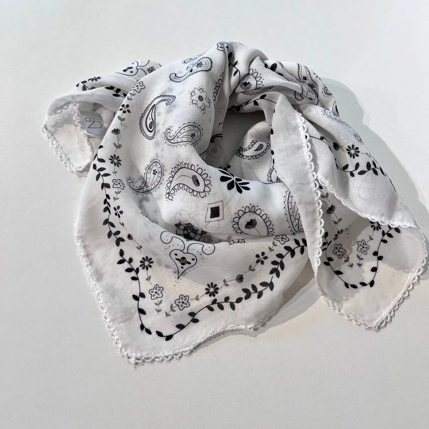 Stadtkinder - Bandana in weiss schwarz