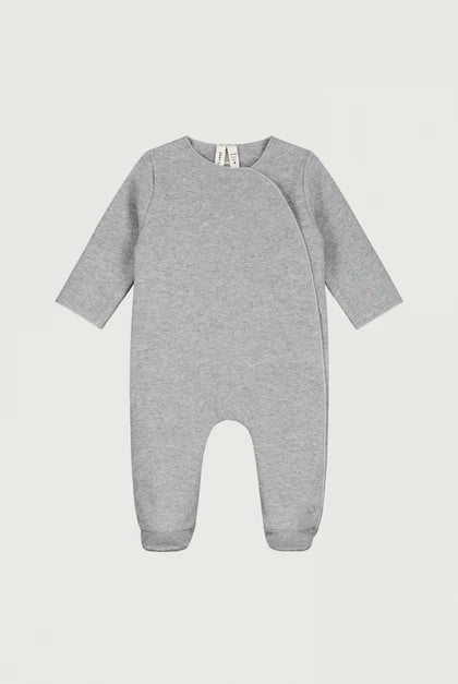 Gray Label -Strampler Overall in Grey Melange  aus 100 % BIobaumwolle