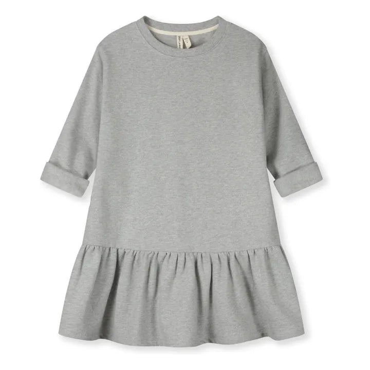 Gray Label - Kleid mit Rüschen aus 100 % Biobaumwolle Frill in Grey