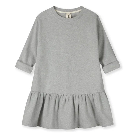 Gray Label - Kleid mit Rüschen aus 100 % Biobaumwolle Frill in Grey