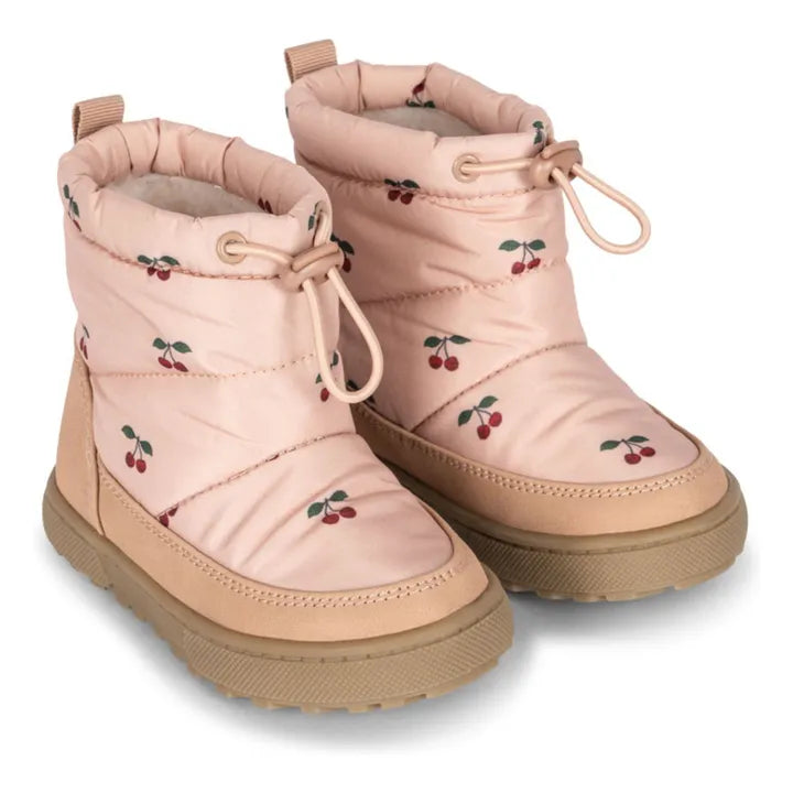 Konges Sløjd - Storma Winterstiefel Kalamatra in Rosa mit Kirschen