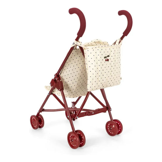 Konges Sløjd - Puppenbuggy in cremeweiss mit blauen Punkten