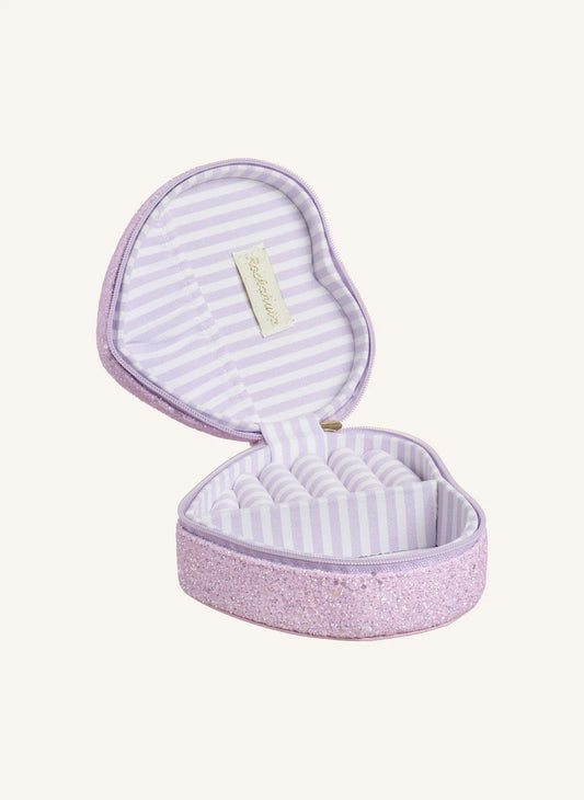 Rockahula - Schmuckschatulle  als Herz mit Glitzer in Rosa