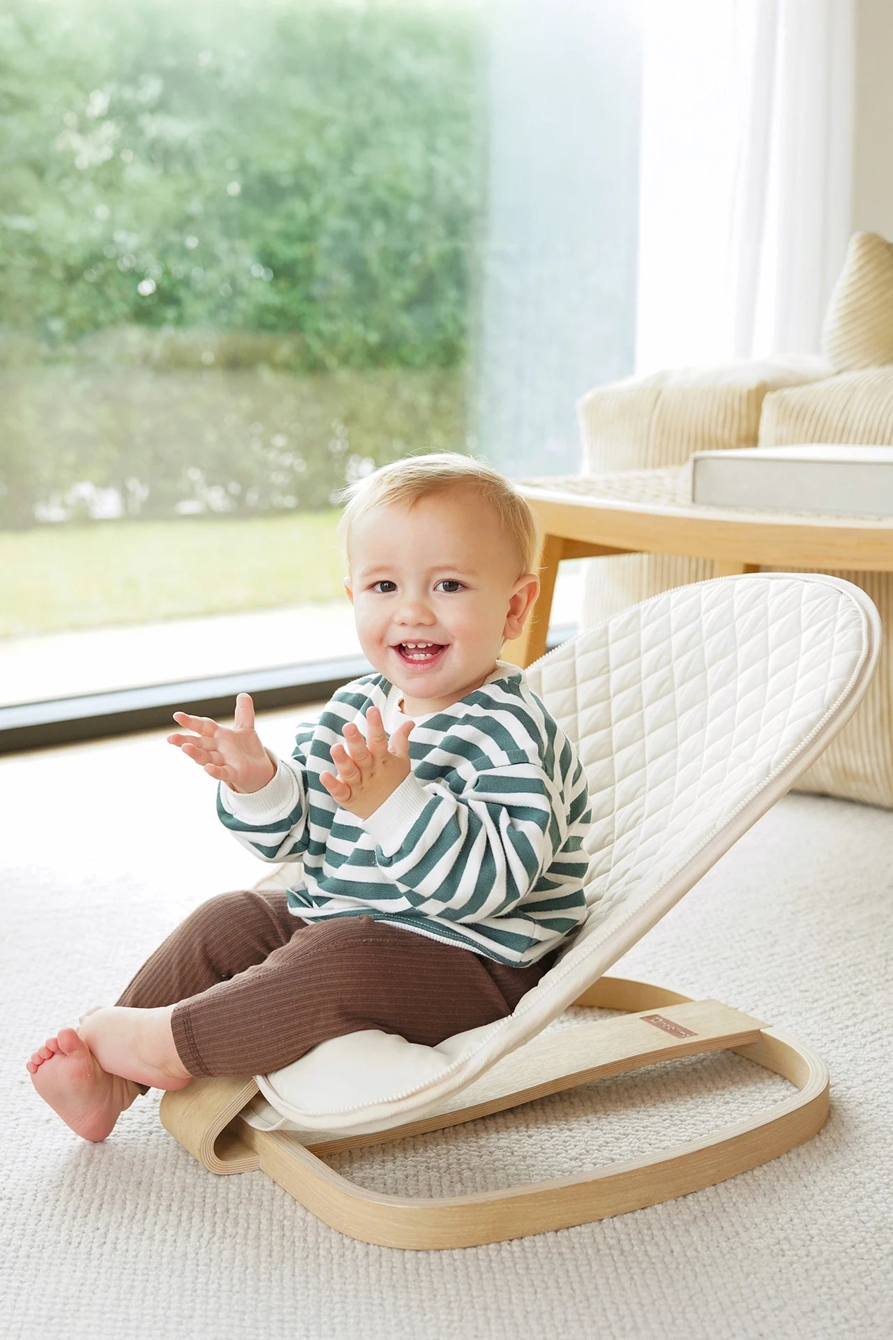 Naolima - Wave Babywippe + Schlafnest in Beige