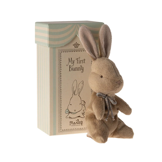 Maileg - Mein erste Hase off White in einer Geschenkbox  in Mint