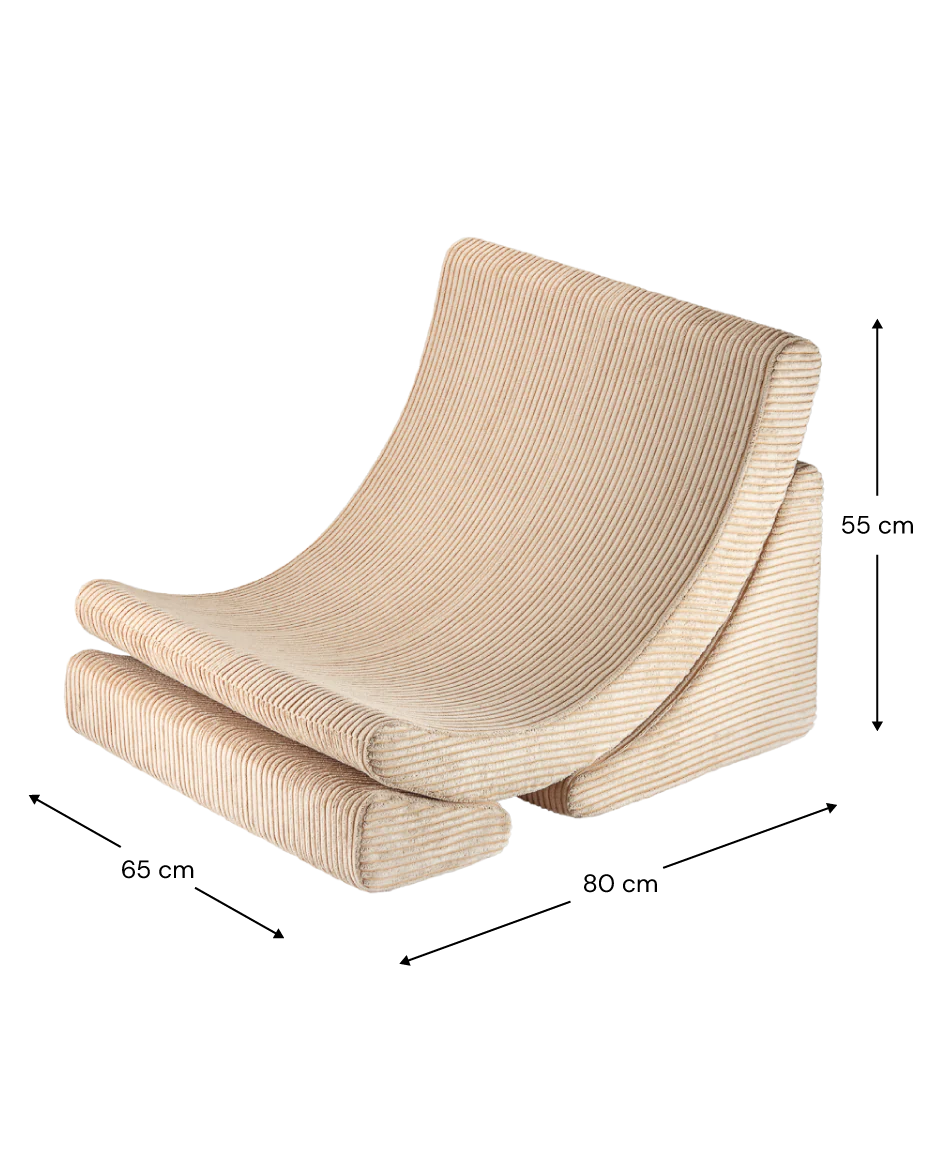 Wigiwama - Brauner Moonchair in Cord