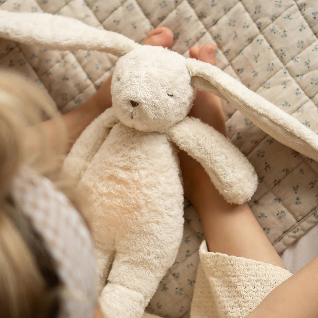Moonie - Bunny Kuscheltier / Einschalfhilfe & Licht in Rose  2.0 Organic Humming
