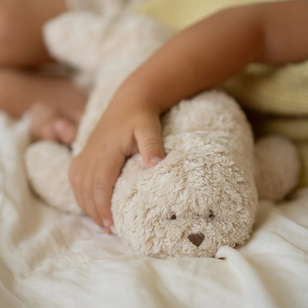 Moonie Robbe Einschlafhilfe & Kuscheltier in Grey New in