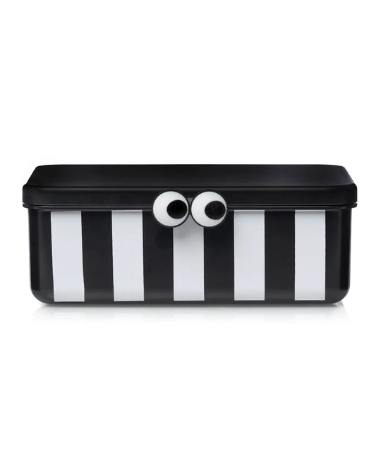 NOUI NOUI - Kinder Lunchbox mit 3  EInsätzen  in schwarz gestreift PRE ORDER
