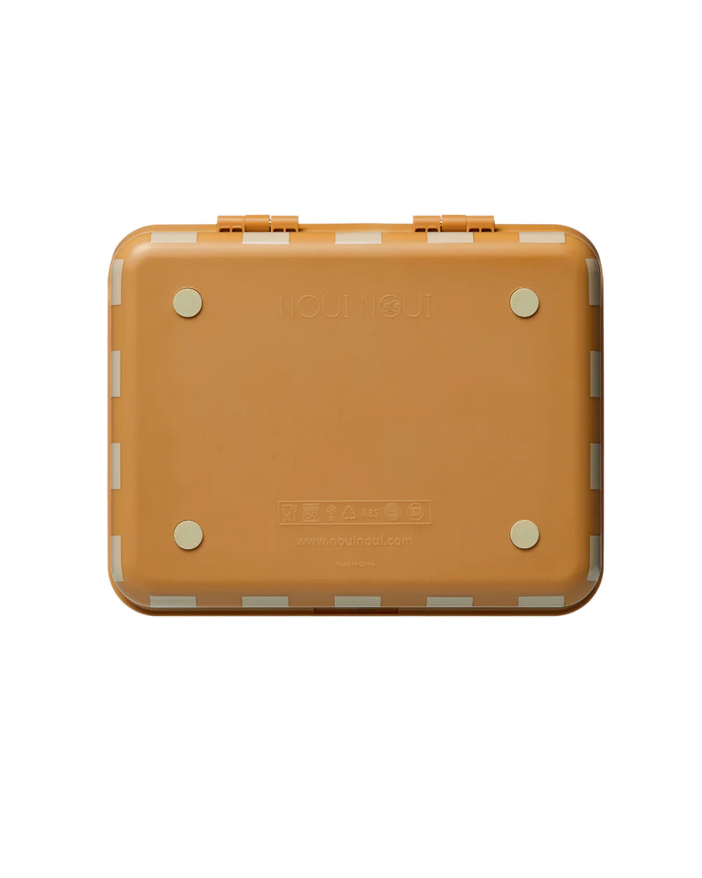 NOUI NOUI - Kinder Lunchbox mit 3  EInsätzen  in Mustard gestreift