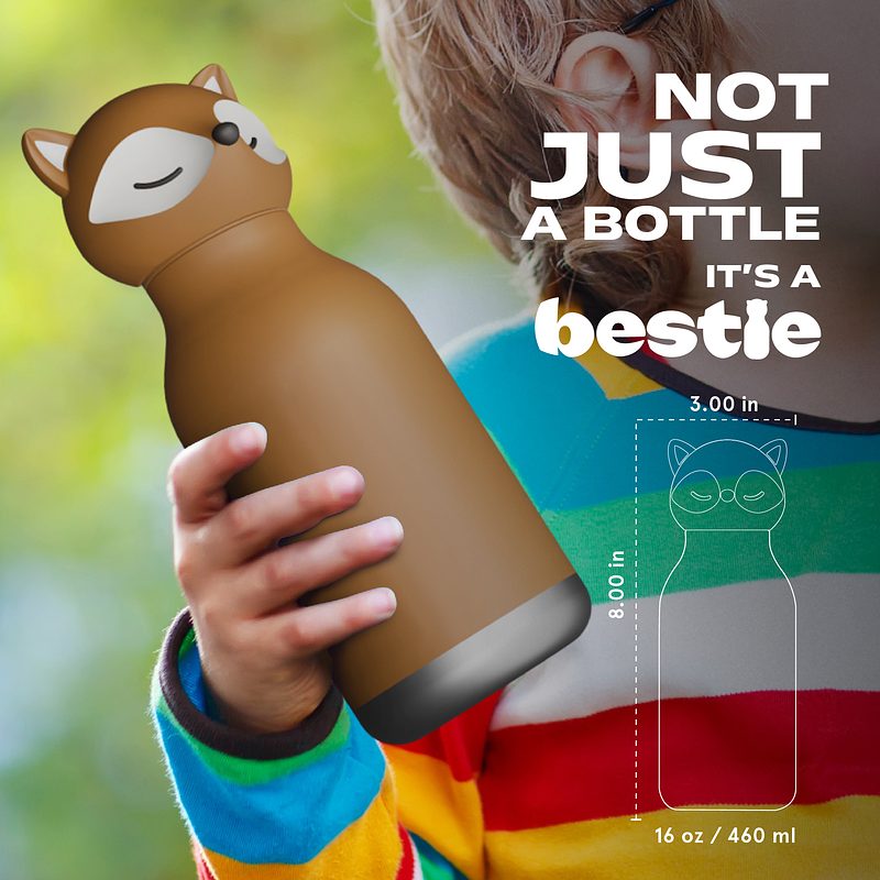 Asobu - Bestie isolierte Trinkflasche Fuchs