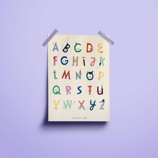 Tinyday  ABC Poster Alphabet
