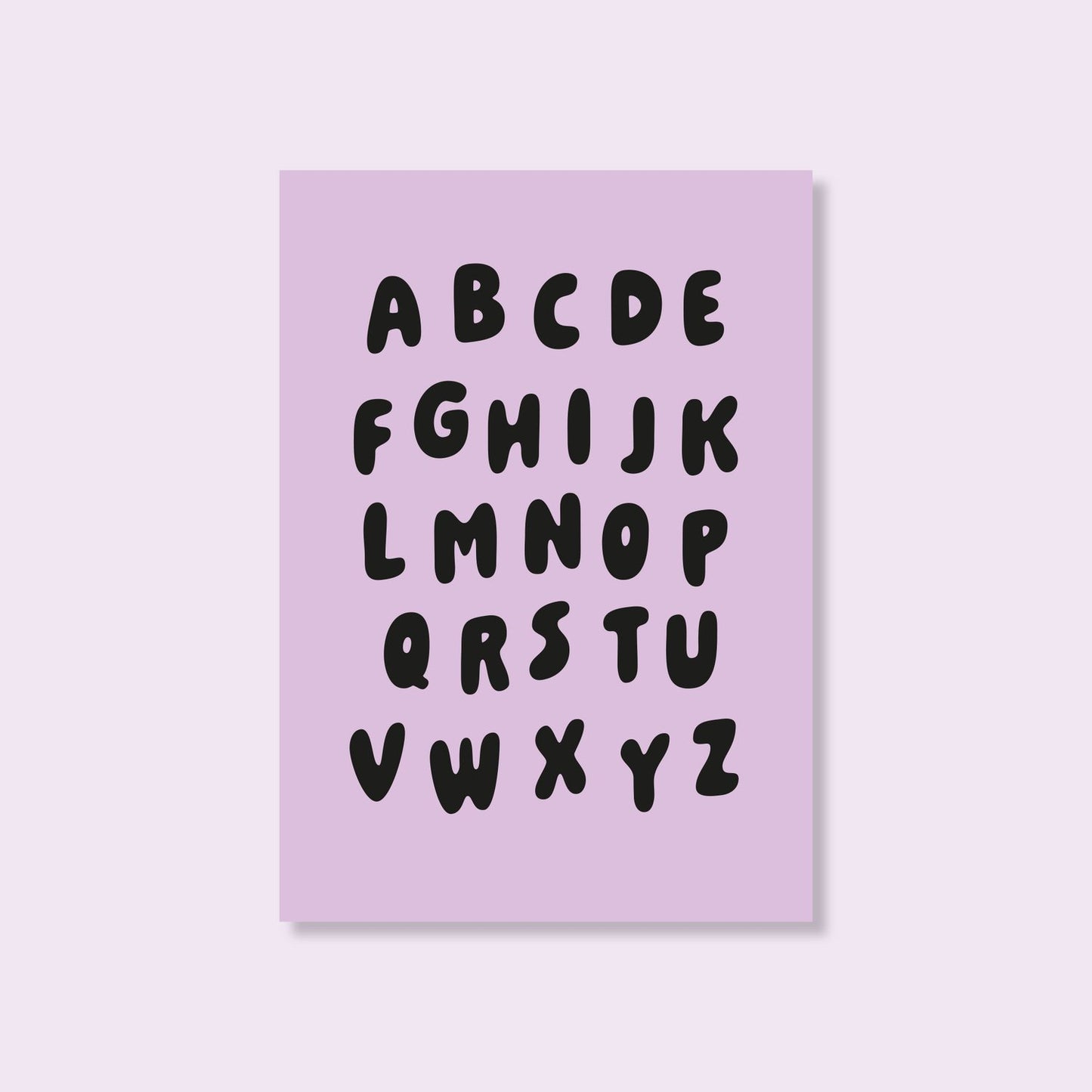 Tinyday - Schulkarte ABC in Lila