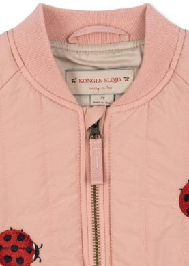 Konges Sløjd - Juno Bomber Jacke  in Rose mit Marienkäfer