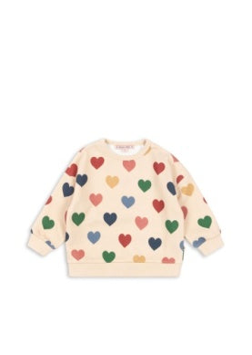 Konges Sløjd - Lou Sweatshirt mit bunten Herzen multicolour