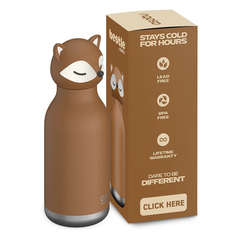 Asobu - Bestie isolierte Trinkflasche Fuchs