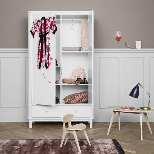 Oliver Furniutre Wood 2er Kleiderschrank in Weiss