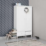 Oliver Furniutre Wood 2er Kleiderschrank in Weiss