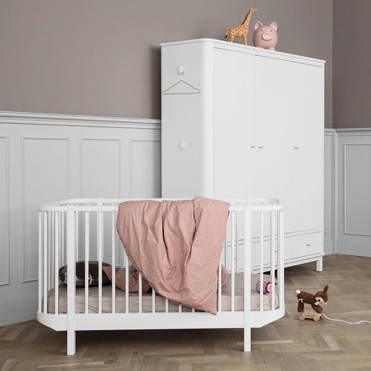 Oliver Furniutre Wood 3er Kleiderschrank in Weiss