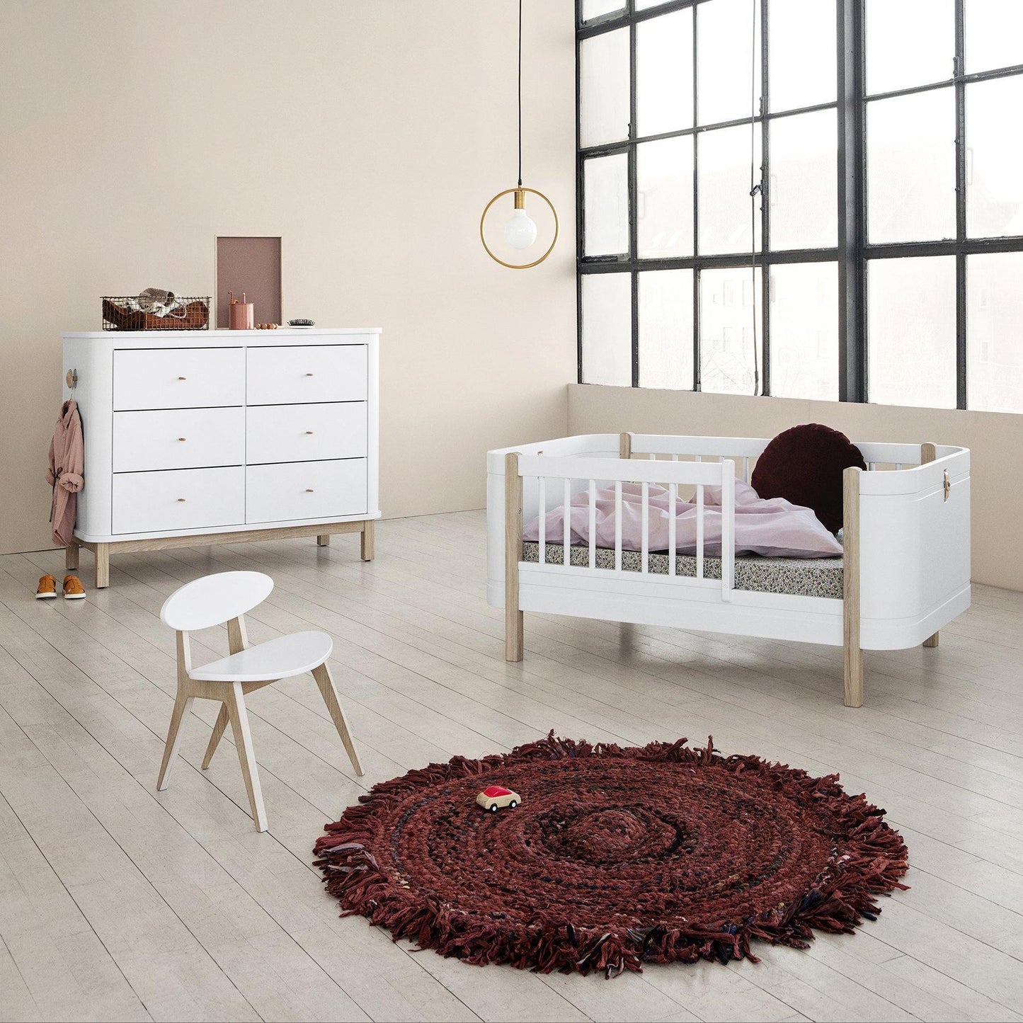 Oliver Furniture Wood Mini +  in weiß/eiche inkl. Umbauset