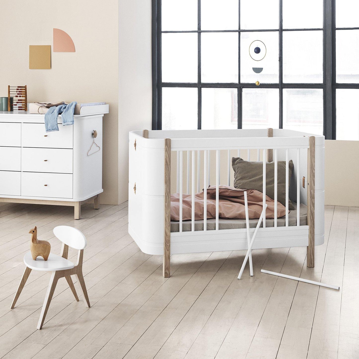 Oliver Furniture Wood Mini +  in weiß/eiche inkl. Umbauset