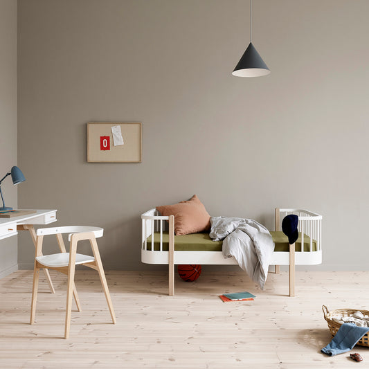 Oliver Furniture Wood Juniorbett - Weiß/ Eiche