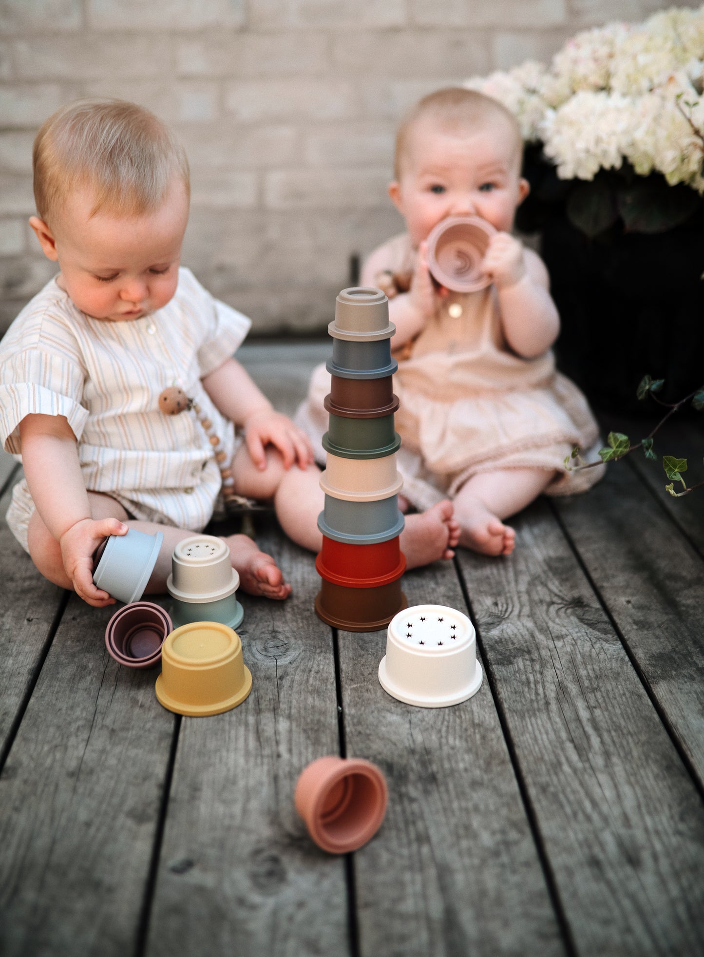 Mushie Stapelbecher - Stacking Cups Forest