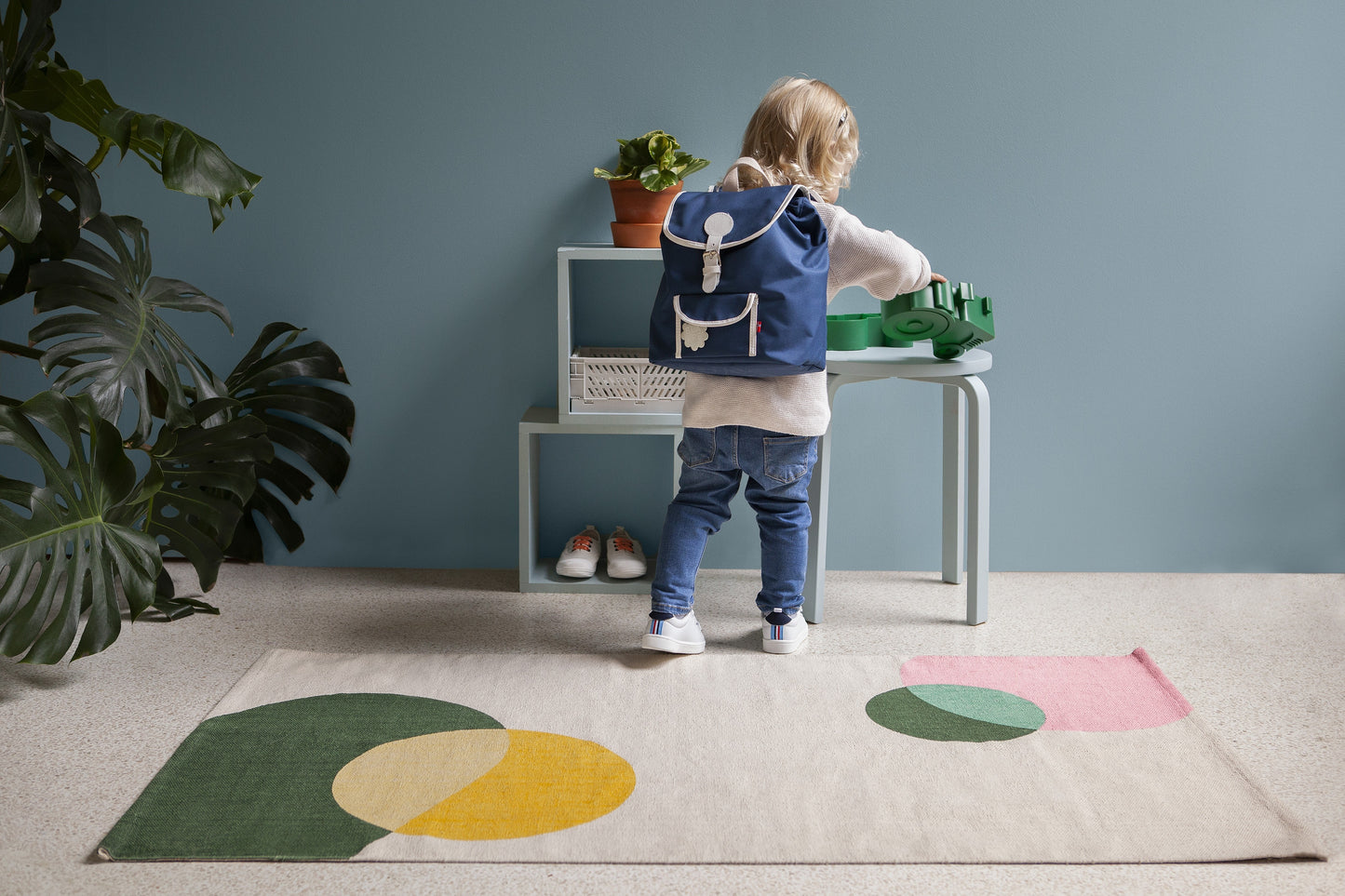 Blafre Retro Kinderrucksack 3-5  Jahre 8,5 L Füllmenge in Gelb NEU
