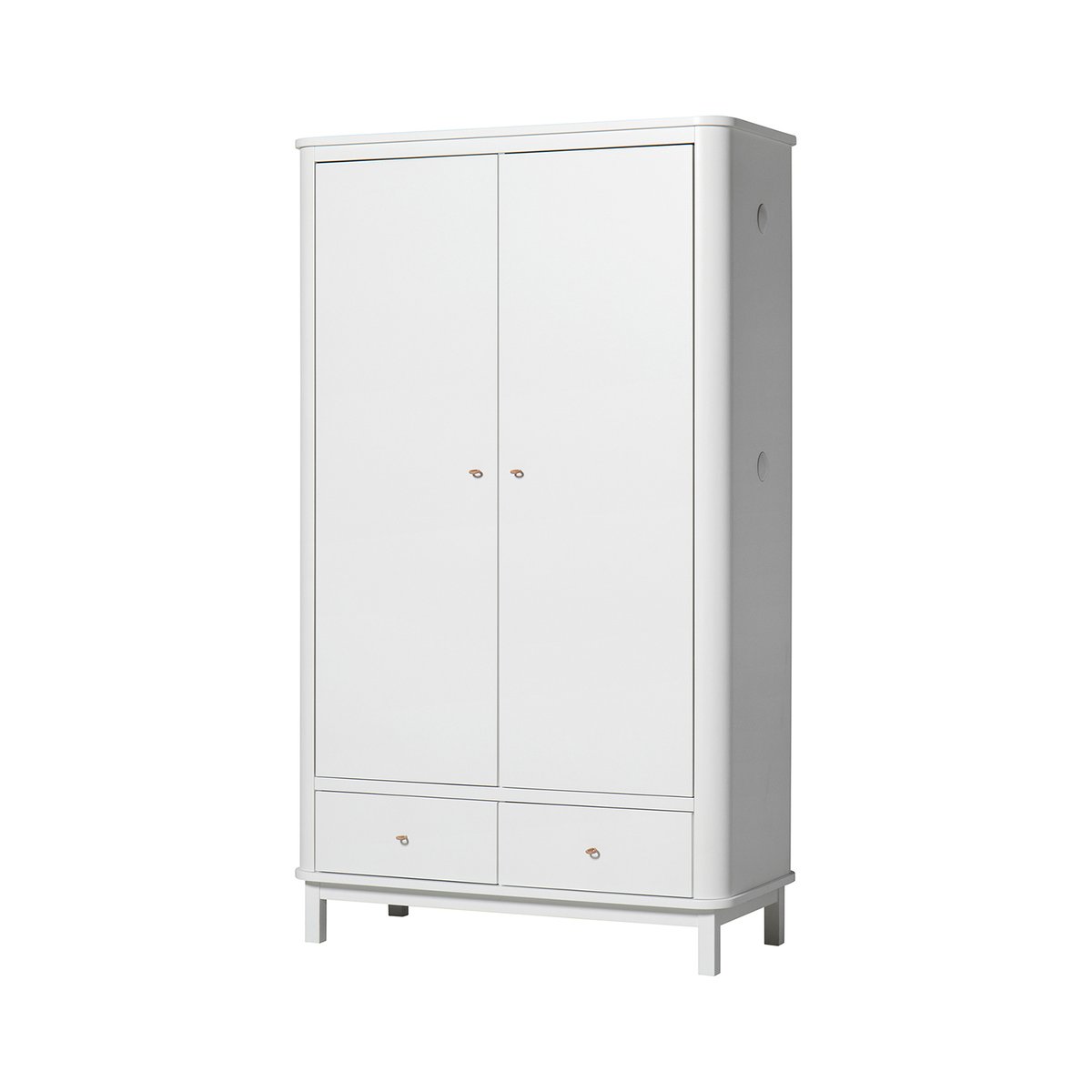 Oliver Furniutre Wood 2er Kleiderschrank in Weiss