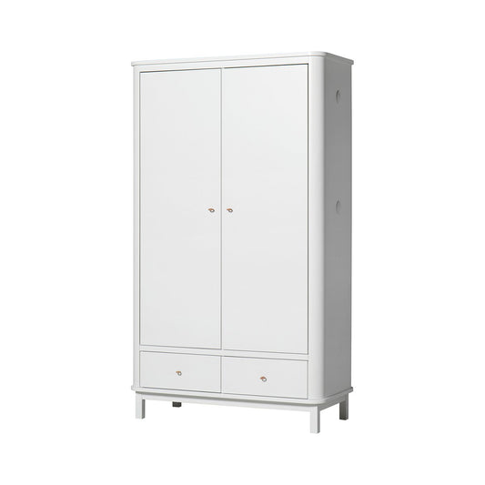 Oliver Furniutre Wood 2er Kleiderschrank in Weiss