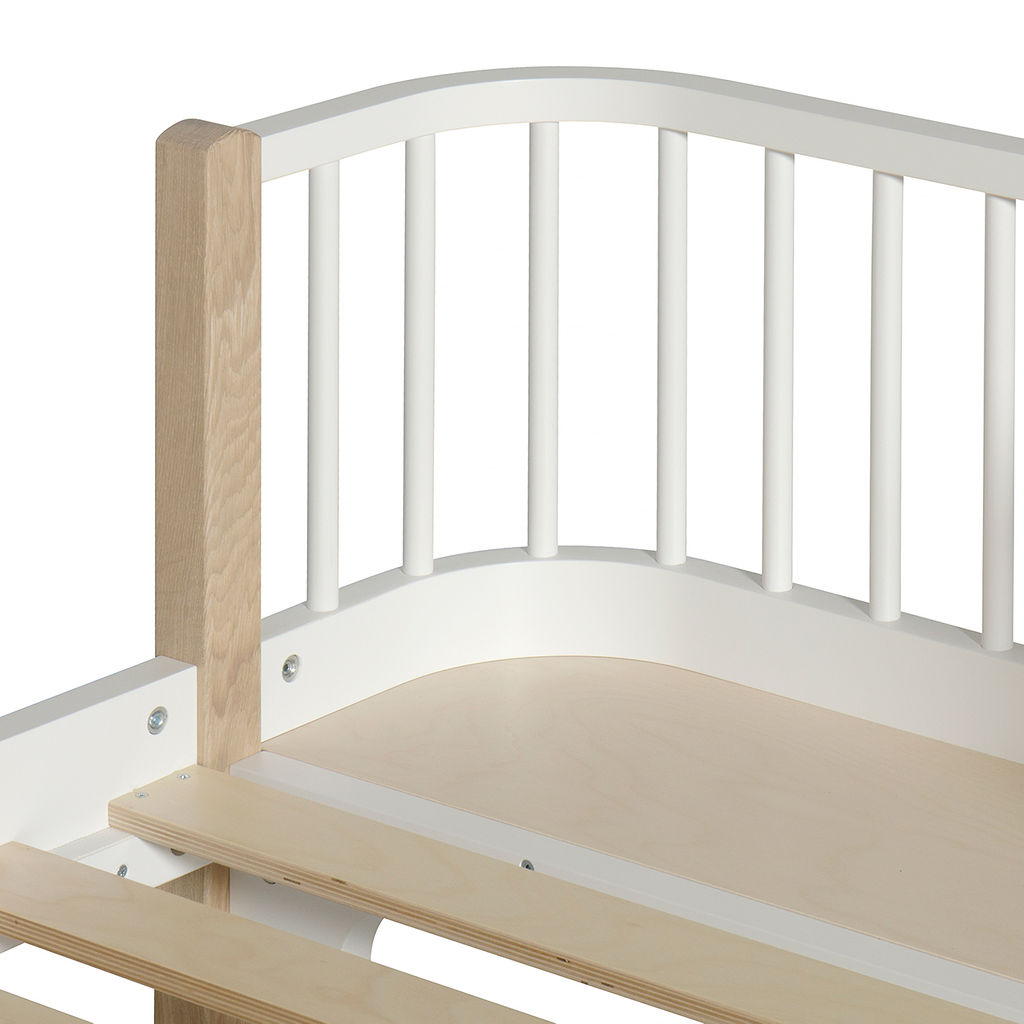 Oliver Furniture Wood Einzelbett - Weiß/ Eiche