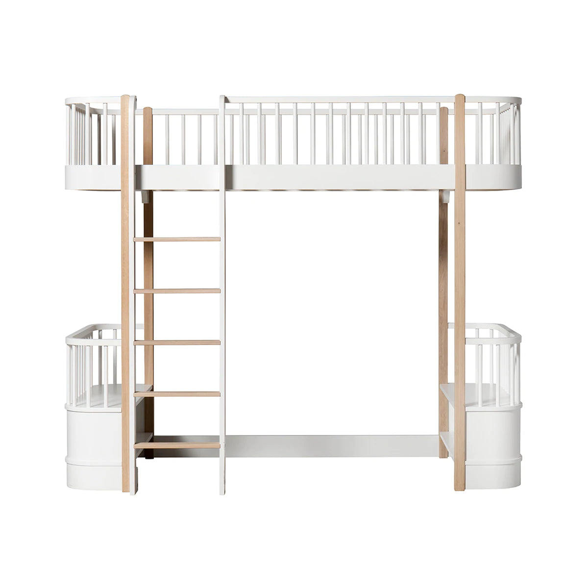 Oliver Furniture- WOOD Original Hochbett in weiss/ eiche