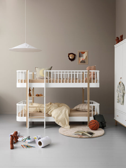 Oliver Furniture - Wood Original HALBHOHES ETAGENBETT in WEISS/EICHE NEW IN