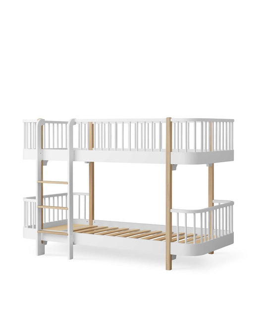 Oliver Furniture - Wood Original HALBHOHES ETAGENBETT in WEISS/EICHE NEW IN
