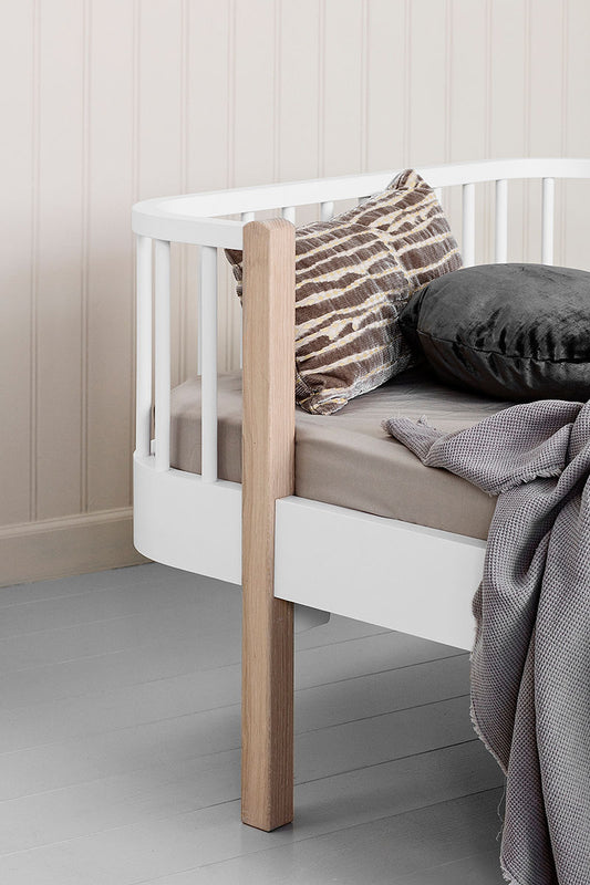 Oliver Furniture Wood Einzelbett - Weiß/ Eiche