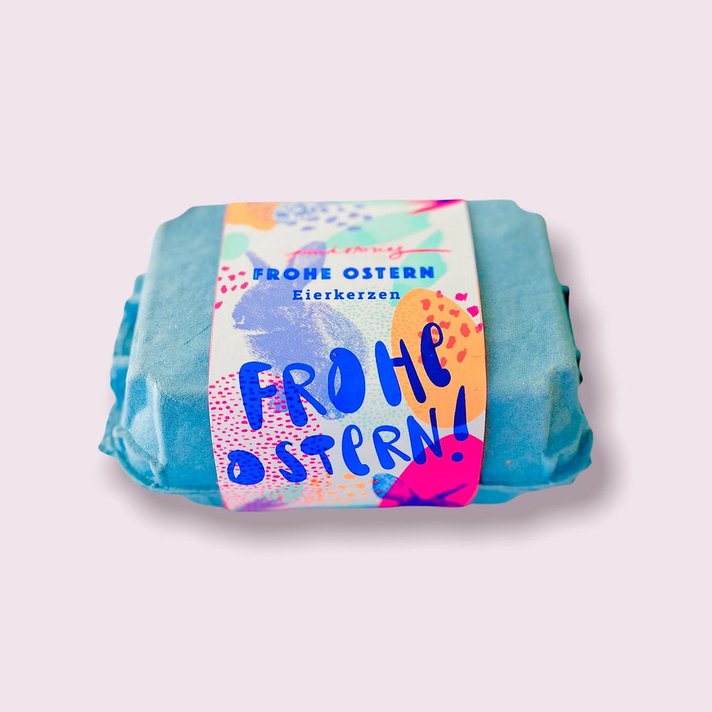 Pink Stories - Dip Dye Eggs 6er Set Frohe Ostern Neonfarben Sixpack