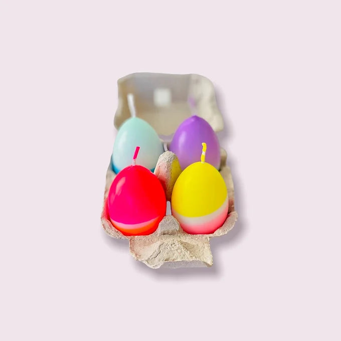 Pink Stories - Dip Dye Eggs 4er Set Frohe Ostern Neonfarben