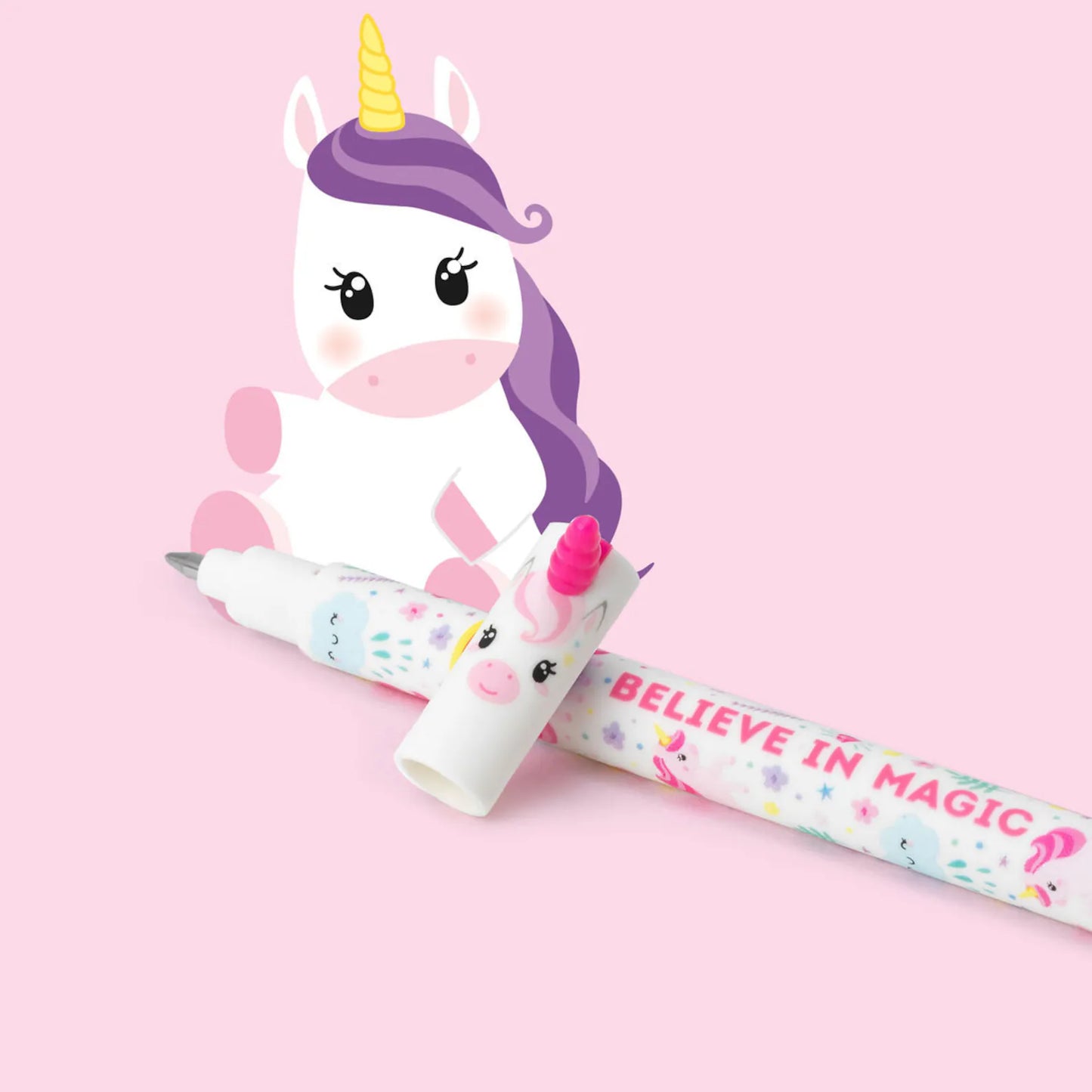 Legami - löschbarer Gelstift Einhorn in Pink