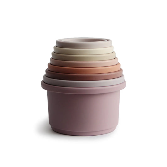 Mushie Stapelbecher - Stacking Cups Rosa